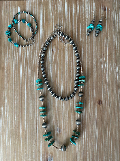 Turquoise & Navajo Pearl Bracelet