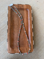 Sterling Pearl & Red Spiny Oyster with Turquoise Inlay Necklace