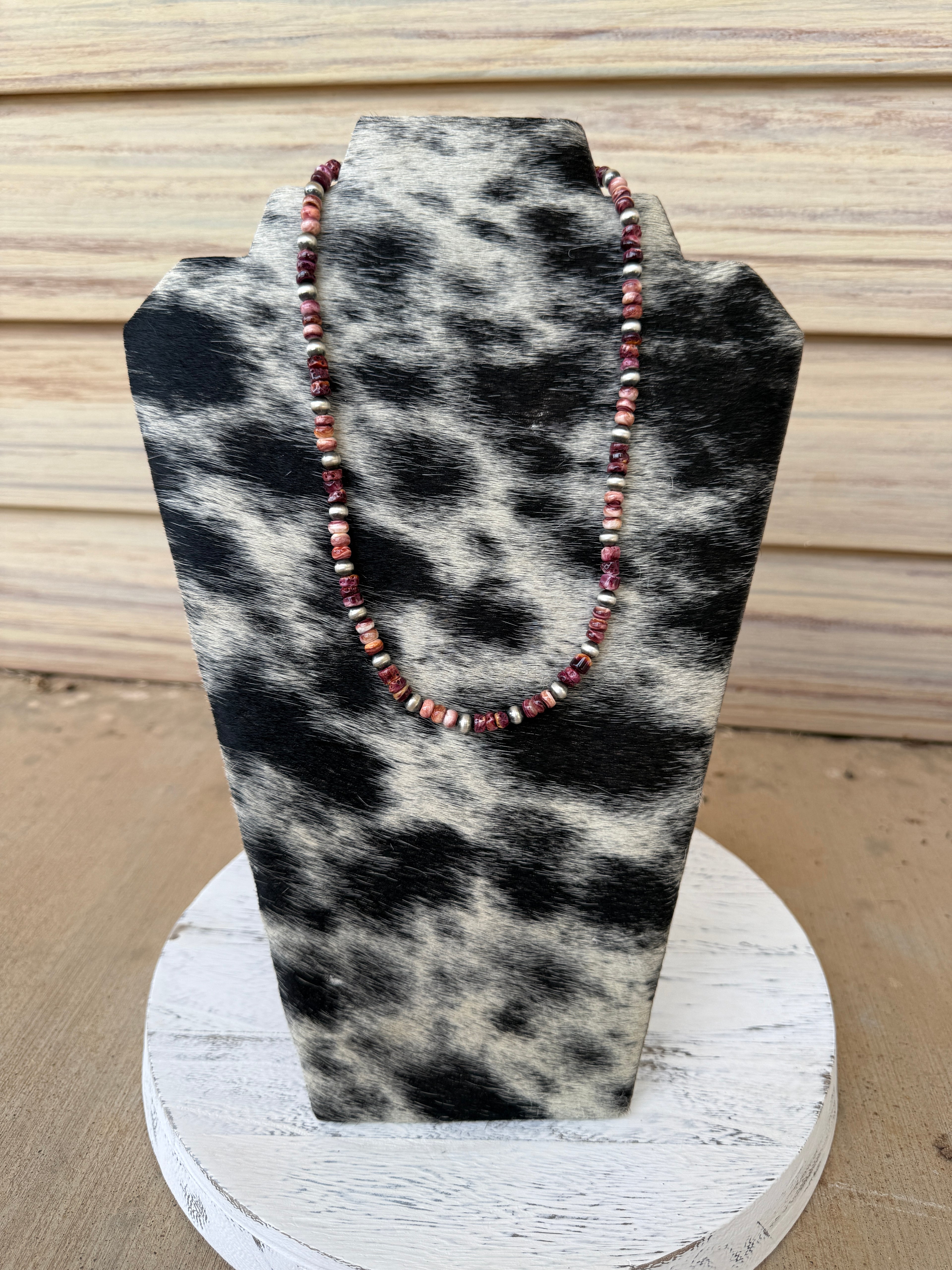 Purple Spiny & Navajo Pearl Necklace