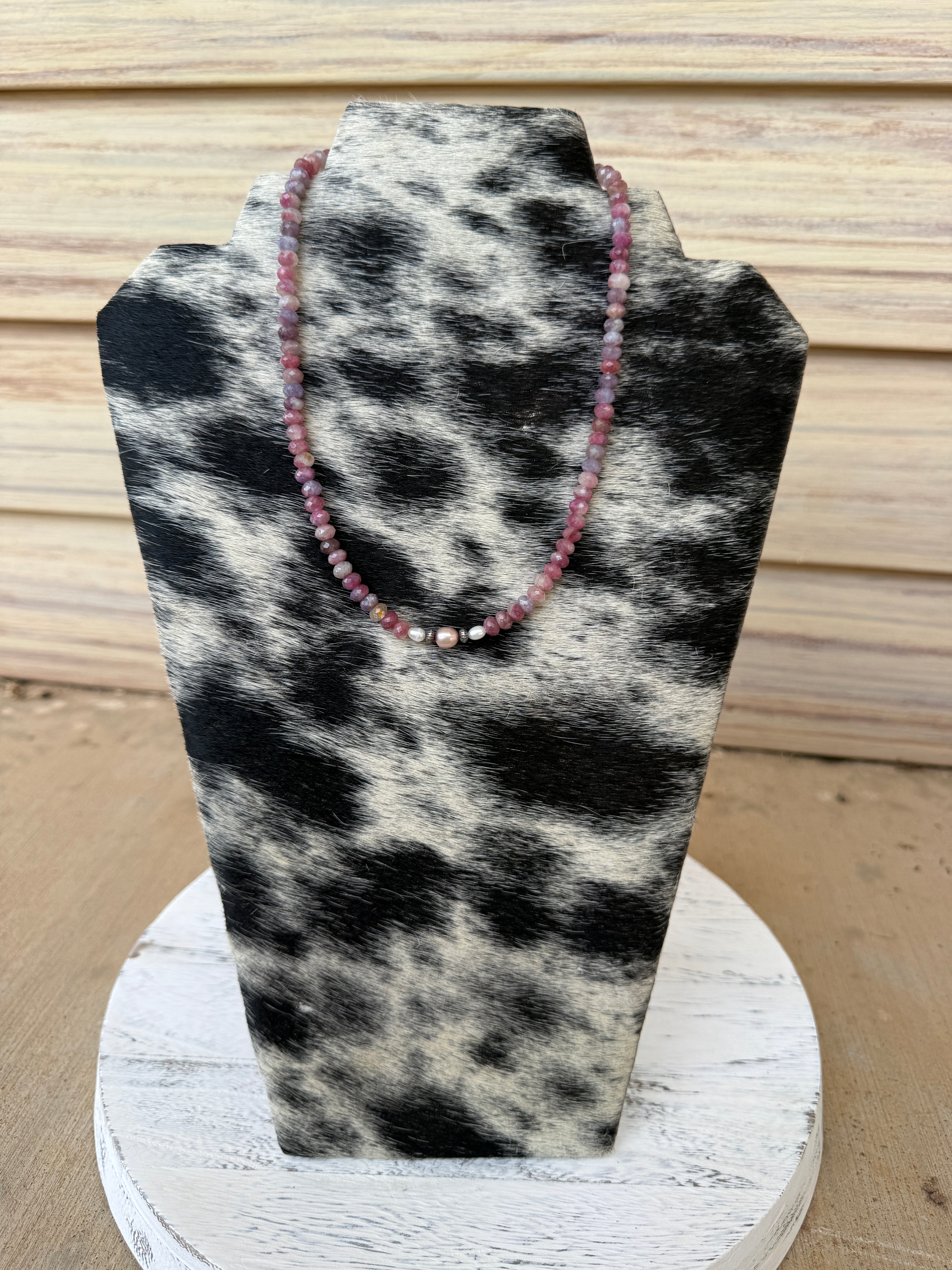 Gemstones, Freshwater & Navajo Pearl Necklace