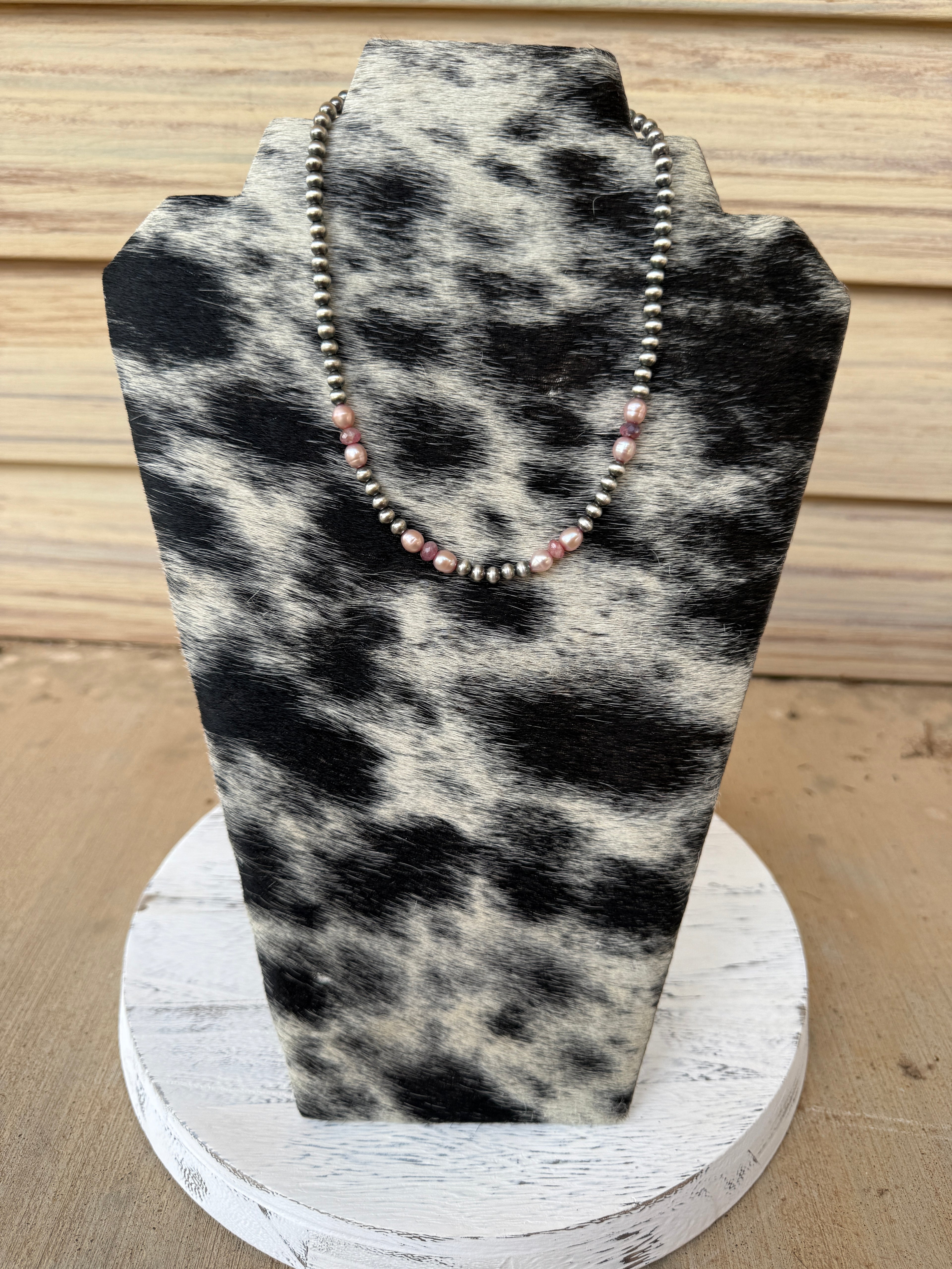 Navajo, Freshwater Pearl & Tourmaline Necklace