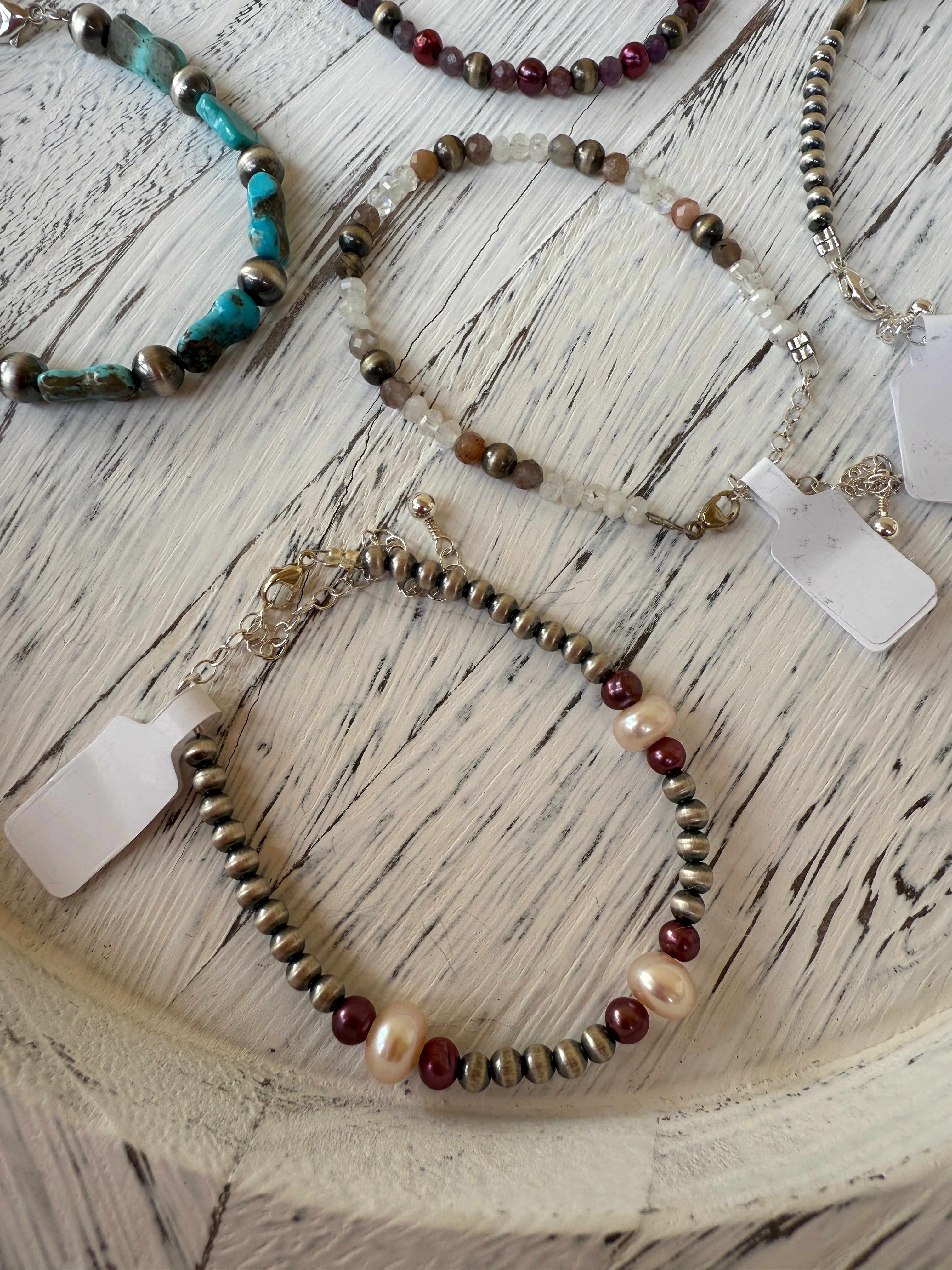 Navajo & Freshwater Pearl Bracelet