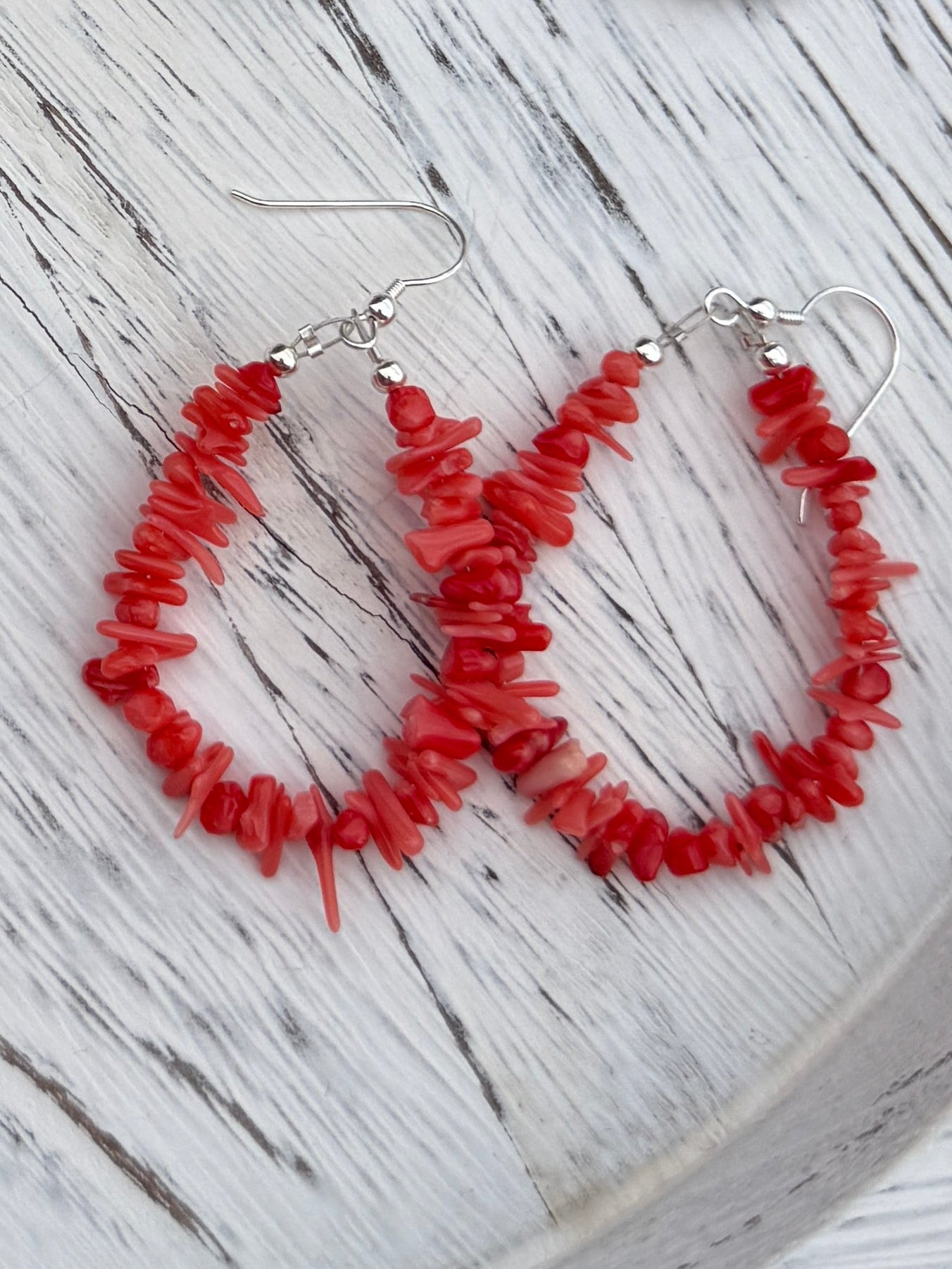 Pink Coral Earrings