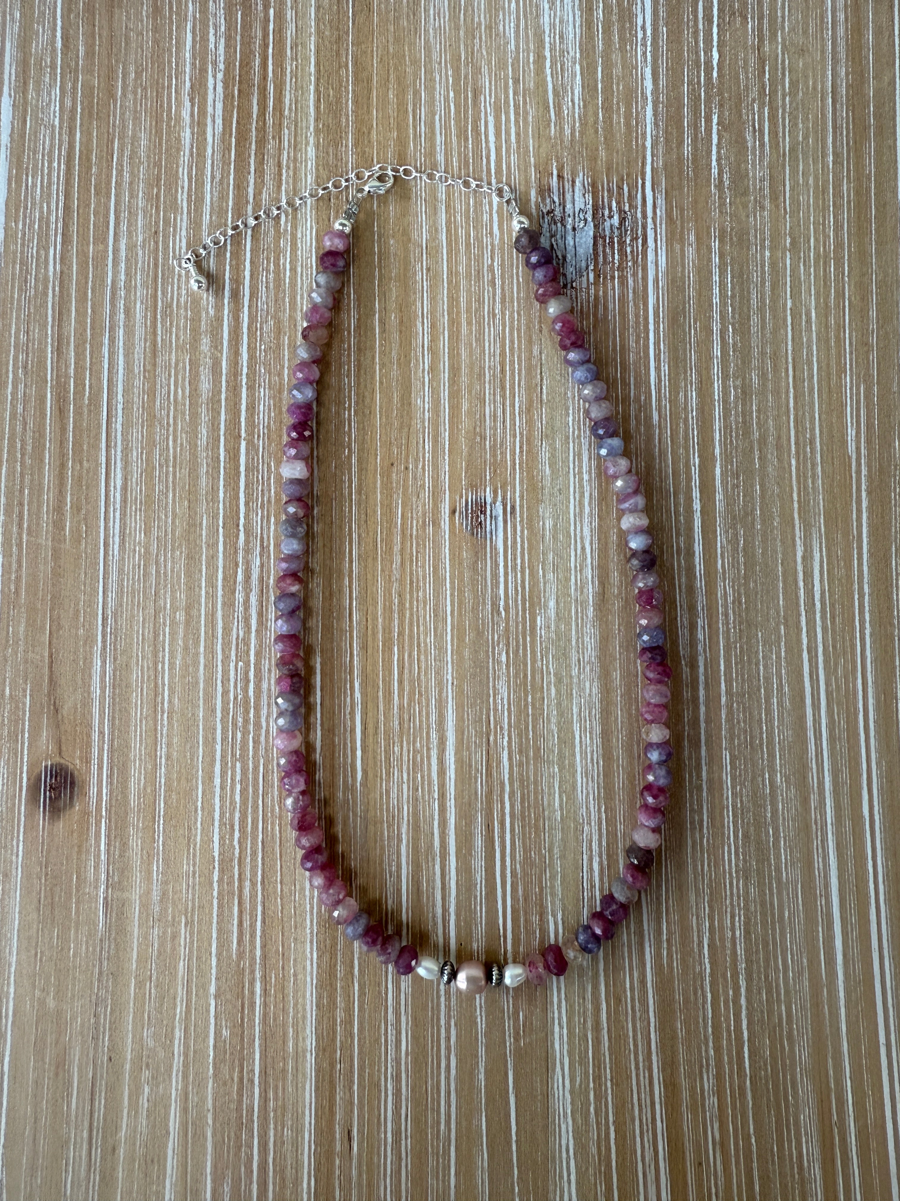 Gemstones, Freshwater & Navajo Pearl Necklace