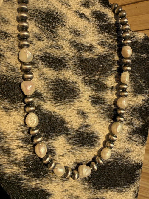 Freshwater & Sterling Pearl Necklace