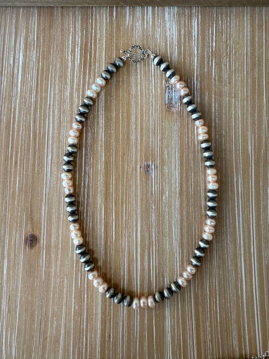 Navajo & Freshwater Pearl Necklace