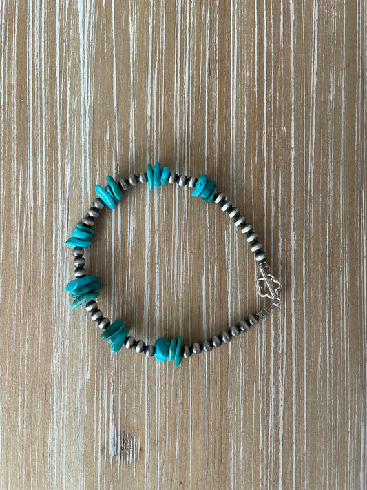 Turquoise & Navajo Pearl Bracelet