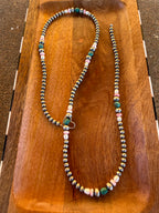 Heart Lariat Turquoise Combo Necklace