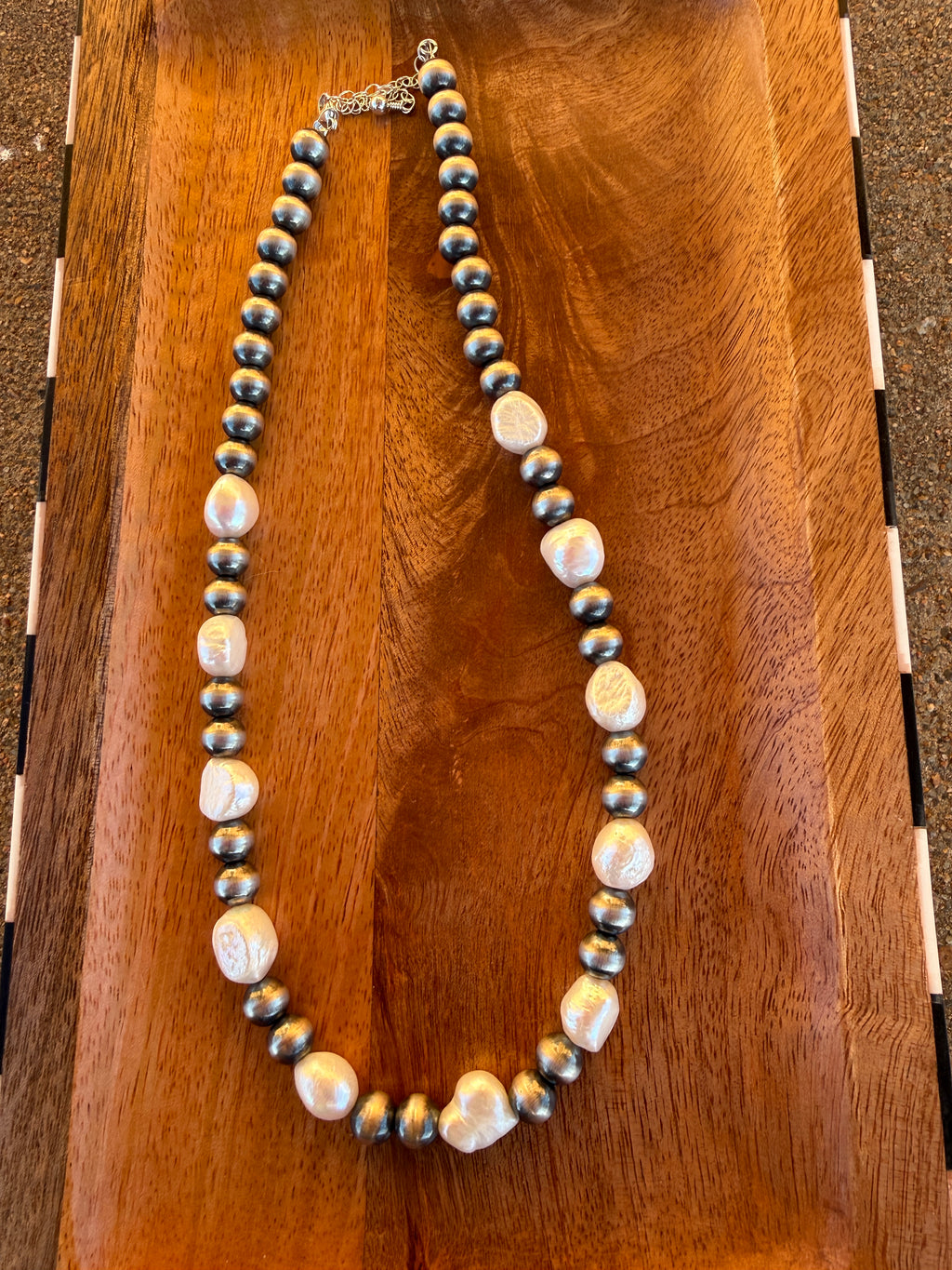 Freshwater & Sterling Pearl Necklace