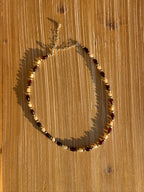 Garnet, Freshwater & Sterling Pearl Necklace