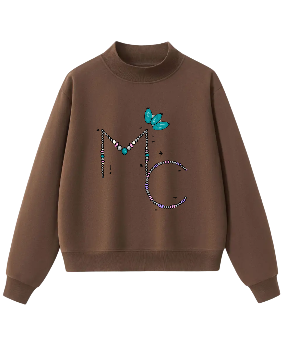 Brown Mock Neck - 6 Designs - Pre Order