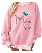 Pink Gingham Mock Neck - 6 Designs - Pre Order
