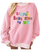 Pink Gingham Mock Neck - 6 Designs - Pre Order