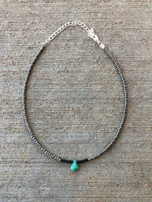 Choker Turquoise Drop Necklace